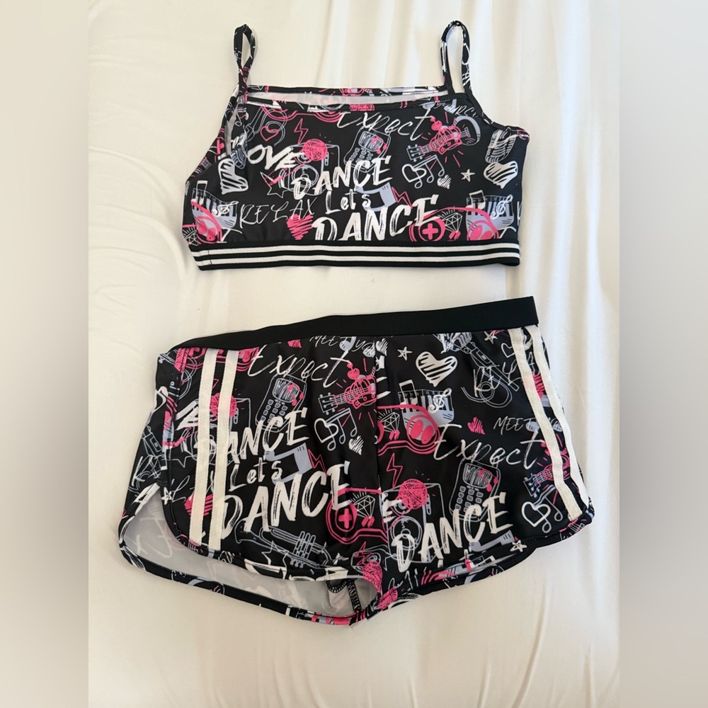 Dance Crop Top and Shorts Set